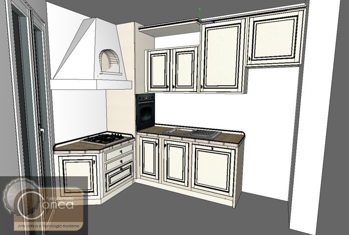 Disegni Tecnici in 3D di Cucine in Finta Muratura Realizzati a Regola D'Arte Disegni Tecnici in 3D di Cucine in Finta Muratura Realizzati a Regola D'Arte