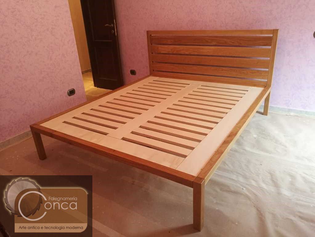 Letto Matrimoniale in Legno di Rovere