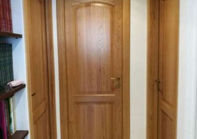 Porta Centinata in Legno Massello di Rovere