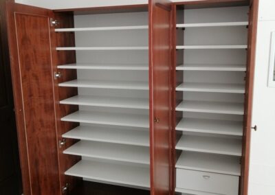 Scarpiere per Ingresso in Noce Tanganica