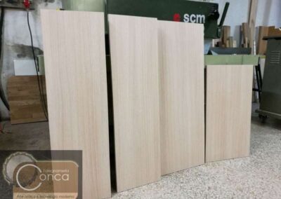 Ante Lisce in Multistrato Bilaminato a Rilievo in Rovere Sbiancato