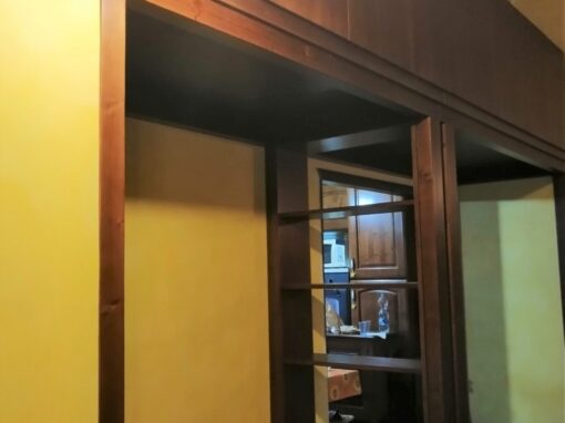 Soppalco in Legno di Noce Tanganica