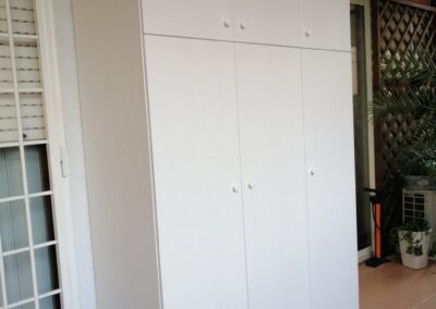 Armadi da Esterno in Legno di Multistrato Marino Bianco